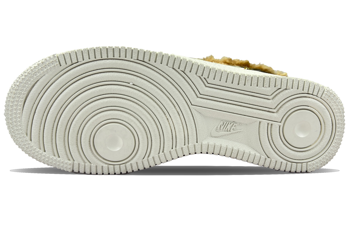 Nike Air Force 1 Bear Mocha 2 Footprint Creation Abrasion Resistant Low top Skateboard Shoes Women's Khaki купить в интернет-магазине Yoocart с быстрой доставкой по России.