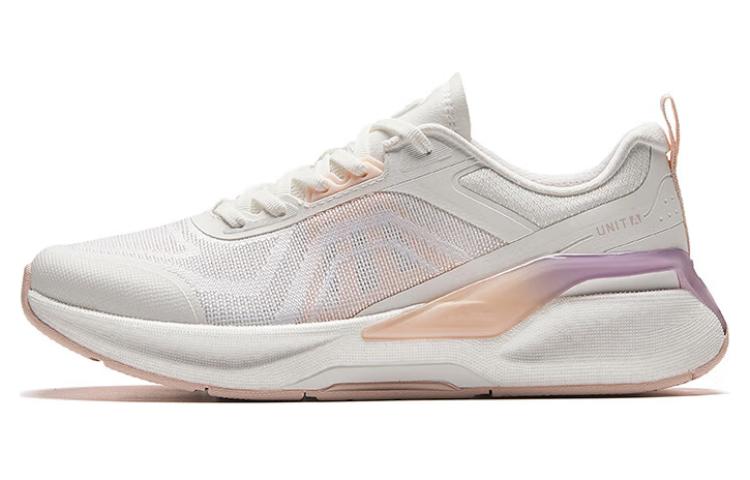 Anta Ignite Cushioning Wear-Resistant Low-Top Running Shoes Women's White Pink