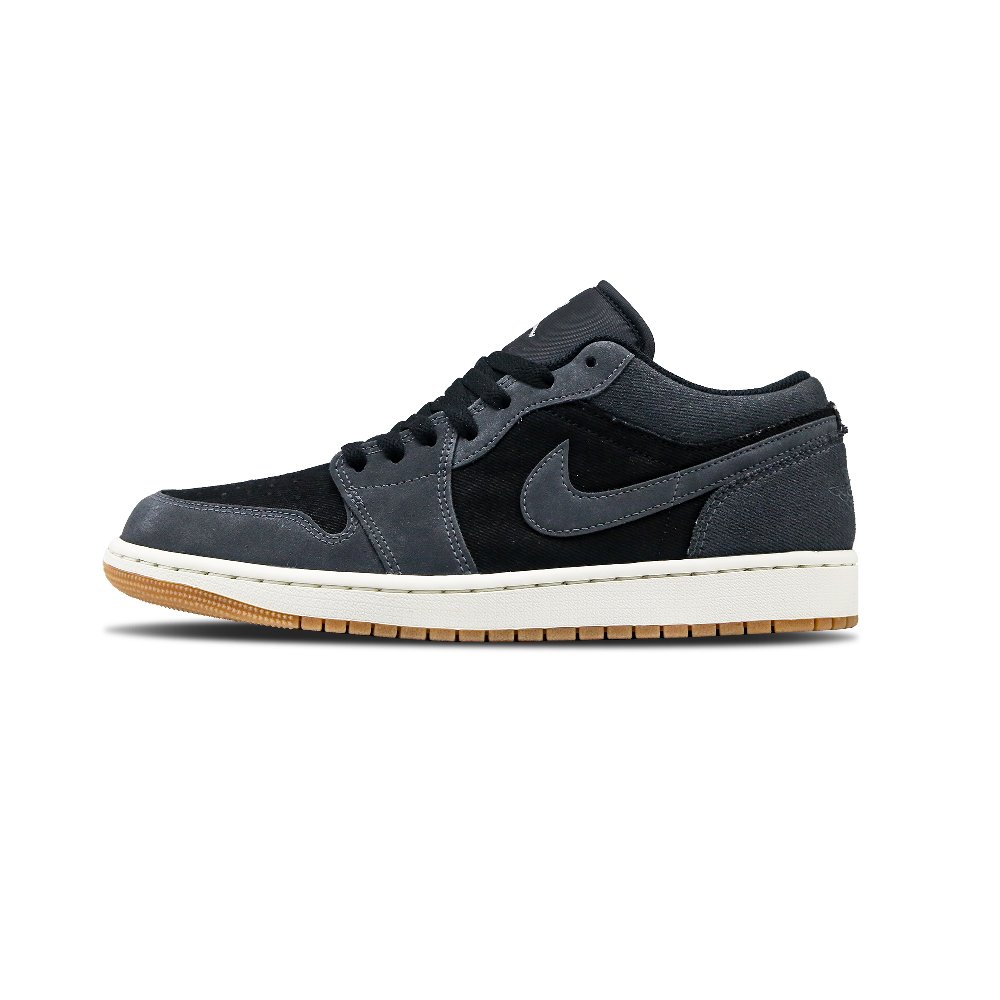 Jordan Air Jordan 1 'Stealth Ops' Abrasion Resistant Low Top Vintage Basketball Shoes Men's Count Gray