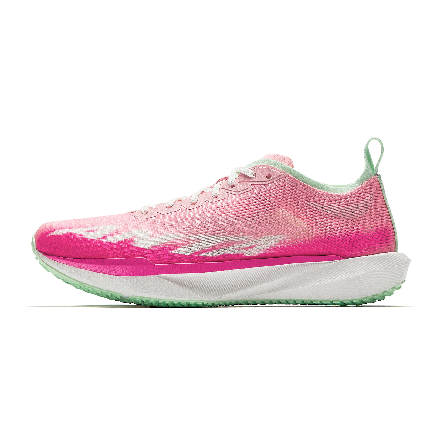 Anta Cushioning, Wear Resistant Low top Casual Running Shoes Women's White Pink Green
