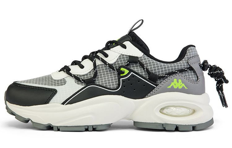 Kappa Shock Absorbers With Slip Resistant And Abrasion Resistant Properties Low Top Chunky Sneakers Unisex Black