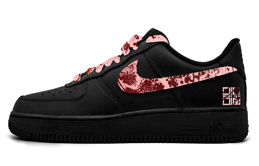 Nike Air Force 1 Low-Top Skateboard Shoes Unisex Red Pink