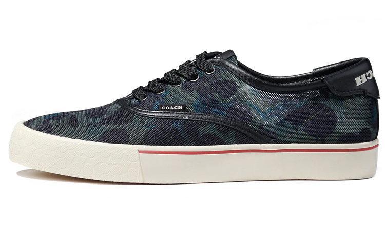 COACH Low-Top Stylish Skateboarding Shoes Men's Blue