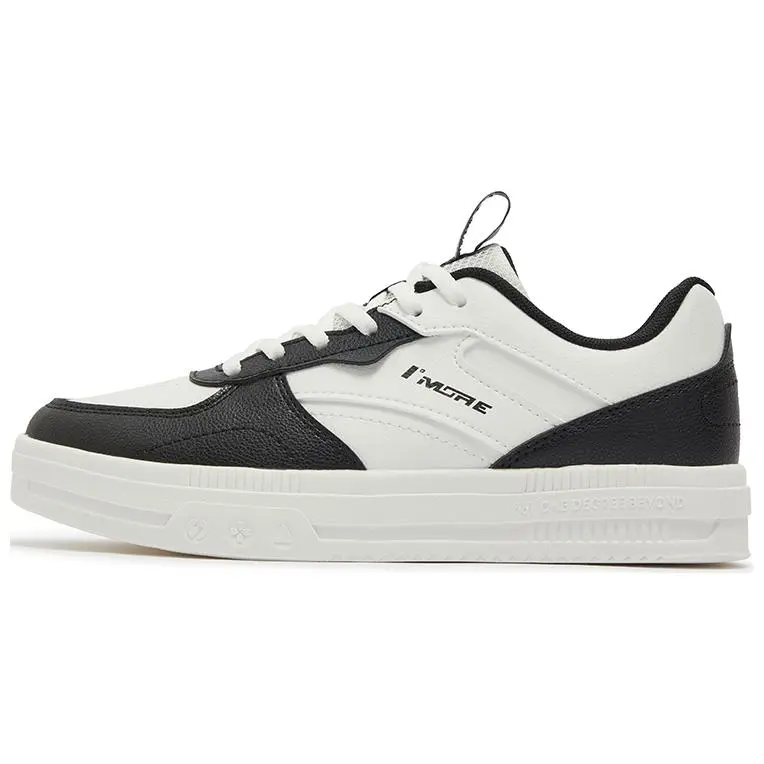 361° Air Force One Slip Resistant Shock Absorbers Low top Skateboard Shoes Women's White Black