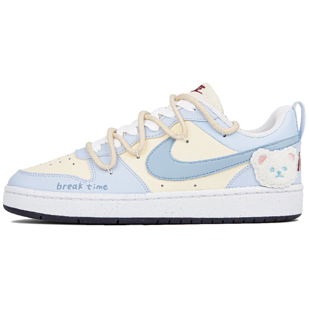Nike Court Borough Low-Top Skateboard Shoes Women's Blue