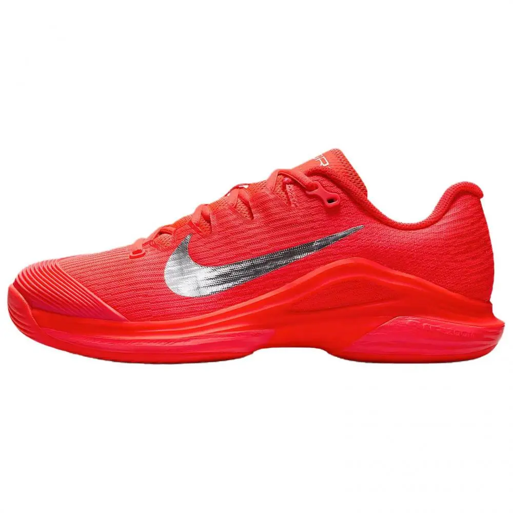 Nike Vapor 12 Support Low top Tennis Shoes Women's Red Silver