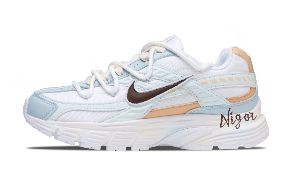 Nike Initiator Cushioning And Breathable Low Top Casual City Commute Running Shoes Women's Light Cyan