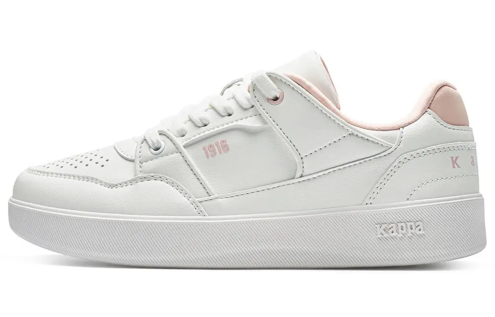 Kappa Back to Back Slip Resistant Abrasion Resistant Low top Skateboard Shoes Women's Classic White