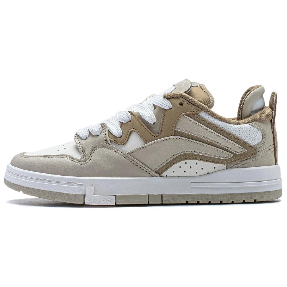 LiNing Wei Wu PRO PRO Cushioning Wear-Resistant Skateboard Shoes Women's Taupe