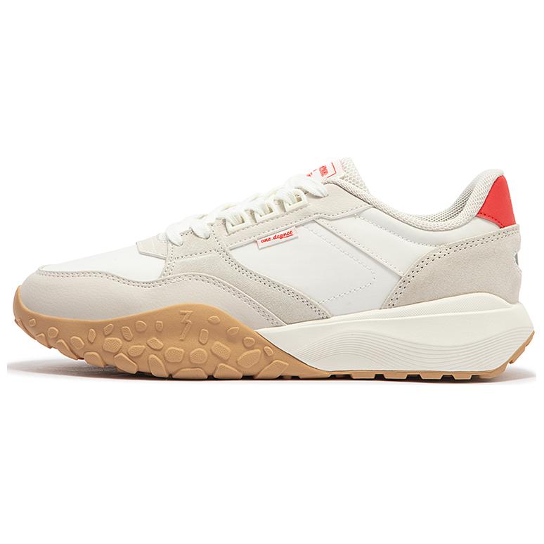361° Anti-Slip Wear-Resistant Low-Top Casual Shoes Men's White Beige