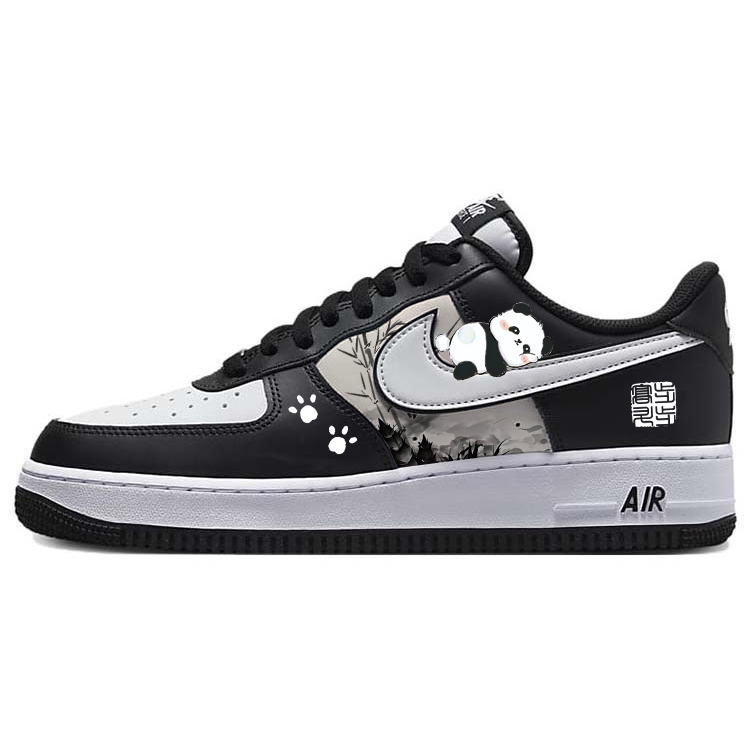 Nike Air Force 1 Anti-Slip Wear-Resistant Low-Top Skateboard Shoes Unisex White Black