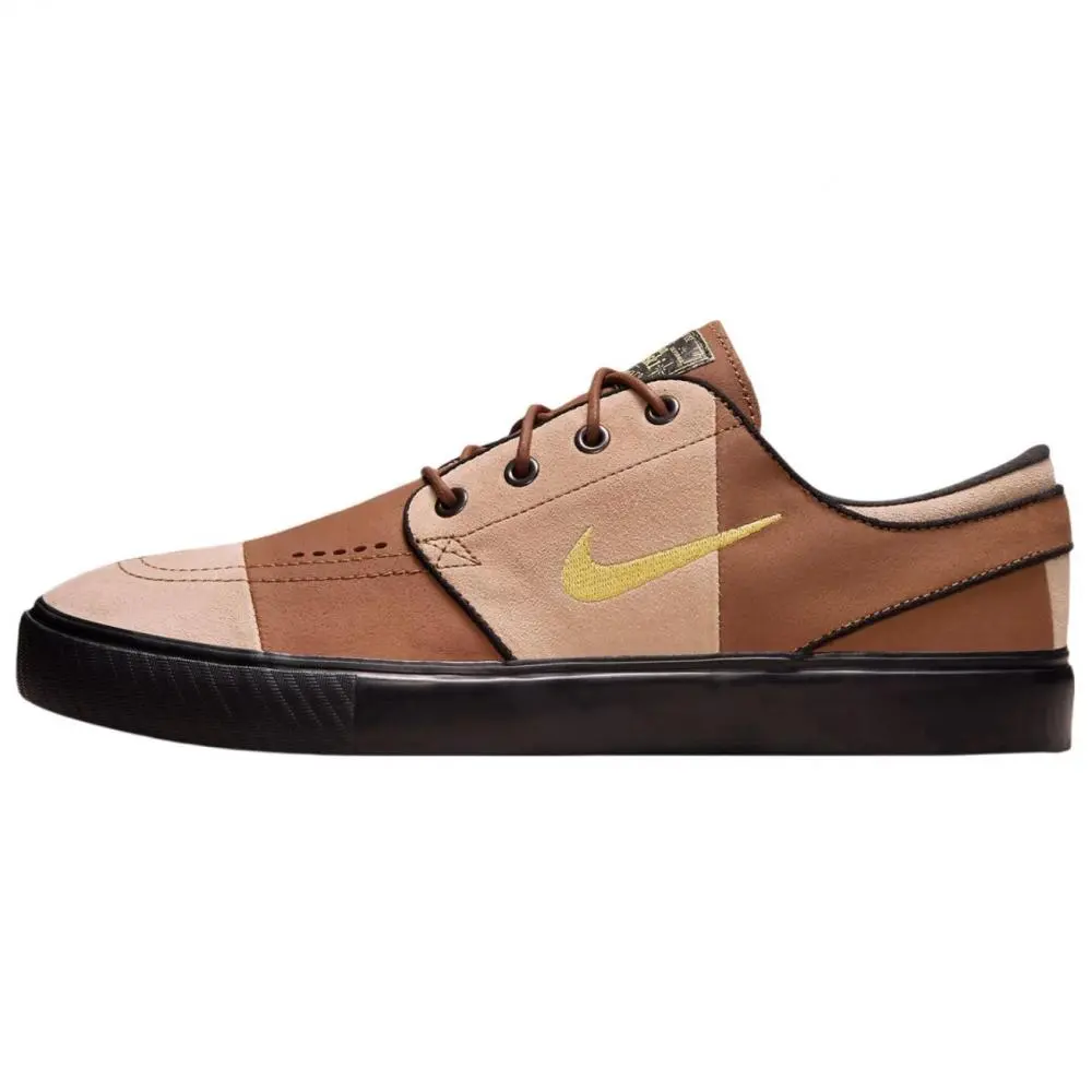 Nike SB Janoski Anti Slip Wear Resistant Low Top Skateboard Shoes Unisex Tan