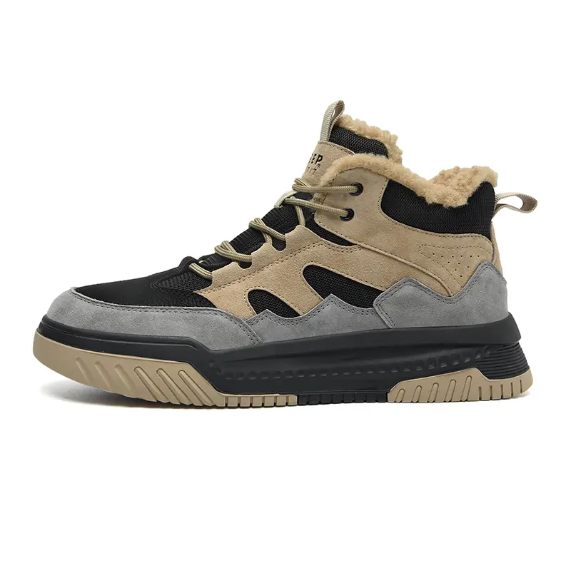 JEEP SPIRIT Thermal Abrasion Resistant Short Mid Calf Snow Boots Men's