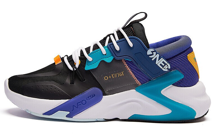 Qq Speed x 361° NFO Low Top Sports Casual Shoes Black Purple
