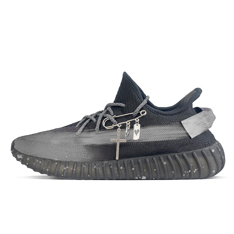 Adidas Originals Yeezy Boost 350 V2 Low Top Casual Shoes Unisex Black White