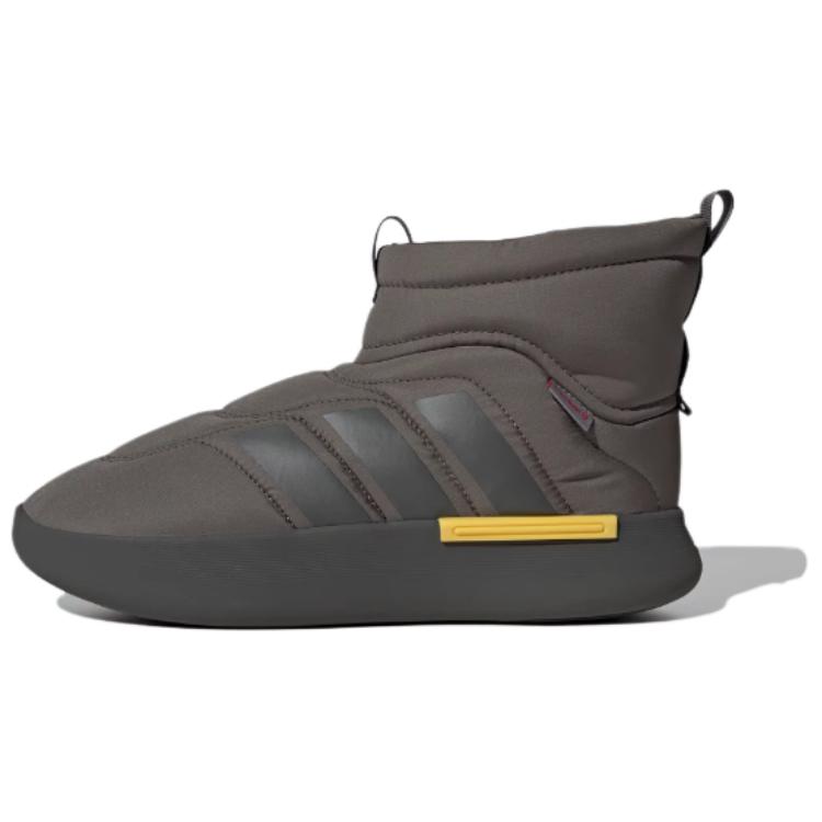 Adidas Adipuff Anti-Slip Wear-Resistant High-Top Casual Shoes Unisex Strata Olive Green