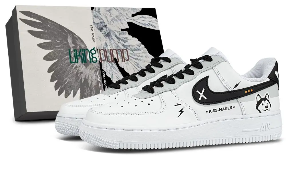 Nike Air Force 1 Cushioning Low top Skateboard Shoes Unisex White