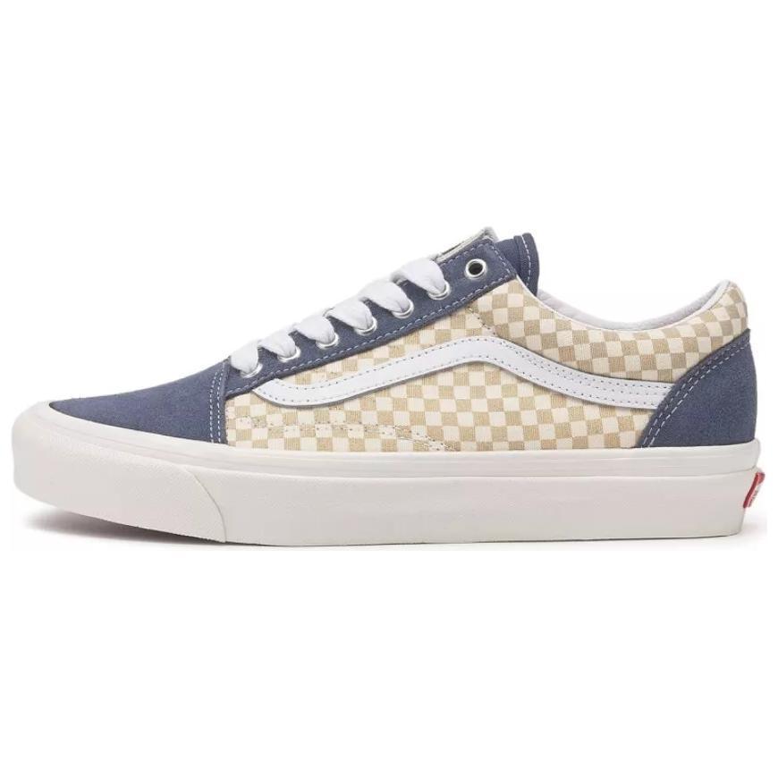 Vans Old Skool 36 Anti Slip Wear Resistant Low Top Skateboard Shoes Unisex Blue Brown