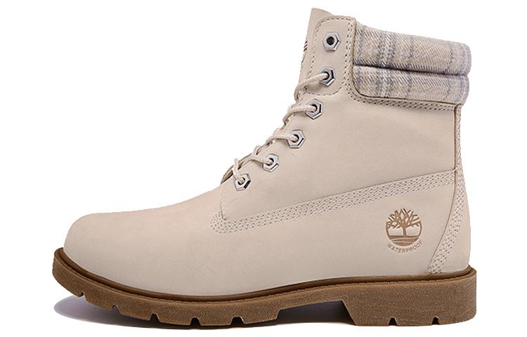 Timberland Lindon Woods 6 Inch Waterproof Boot 'Beige Nubuck And Printed Collar' Women's