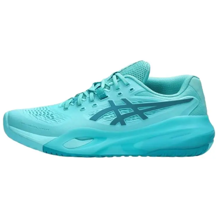 Asics GEL RESOLUTION X Abrasion Resistant Low top Tennis Shoes Men's Blue