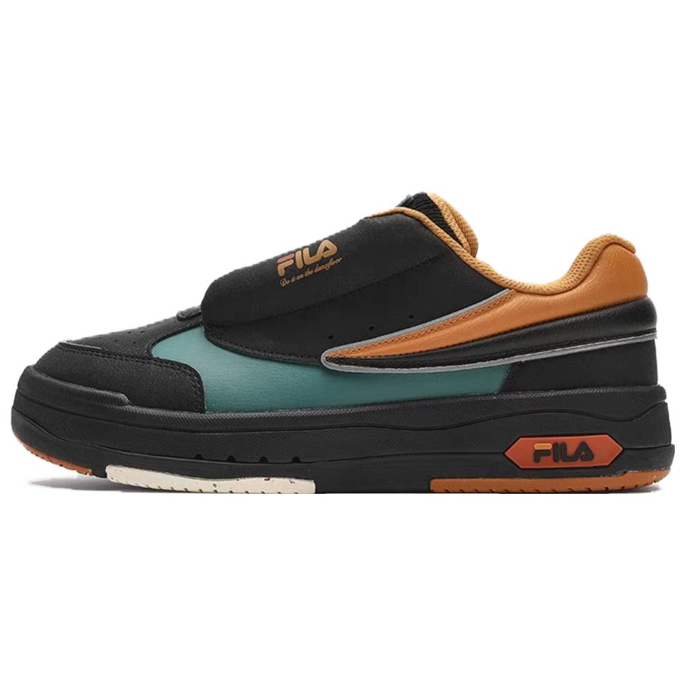 FILA MIX Anti-Slip Wear-Resistant Low-Top Skateboard Shoes Men's Black