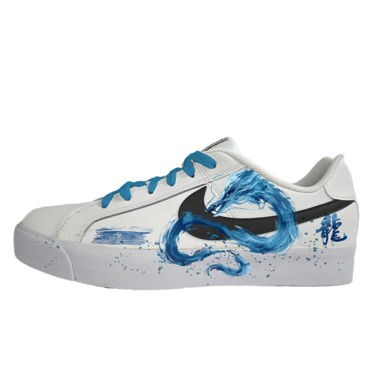 Nike Court Royale Non-slip Lightweight Low-Top Skateboard Shoes Unisex White