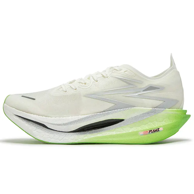 361° Flame 4 Slip Resistant, Abrasion Resistant, Breathable Low Top Carbon Plate Running Shoes Unisex Dewy Lime