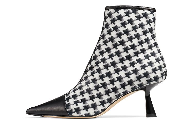Jimmy Choo Ankle Boots 6.5cm Women's Black White