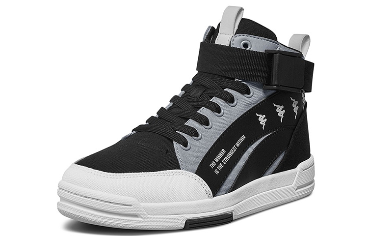 Kappa BANDA Skateboard Shoes Unisex High top Black
