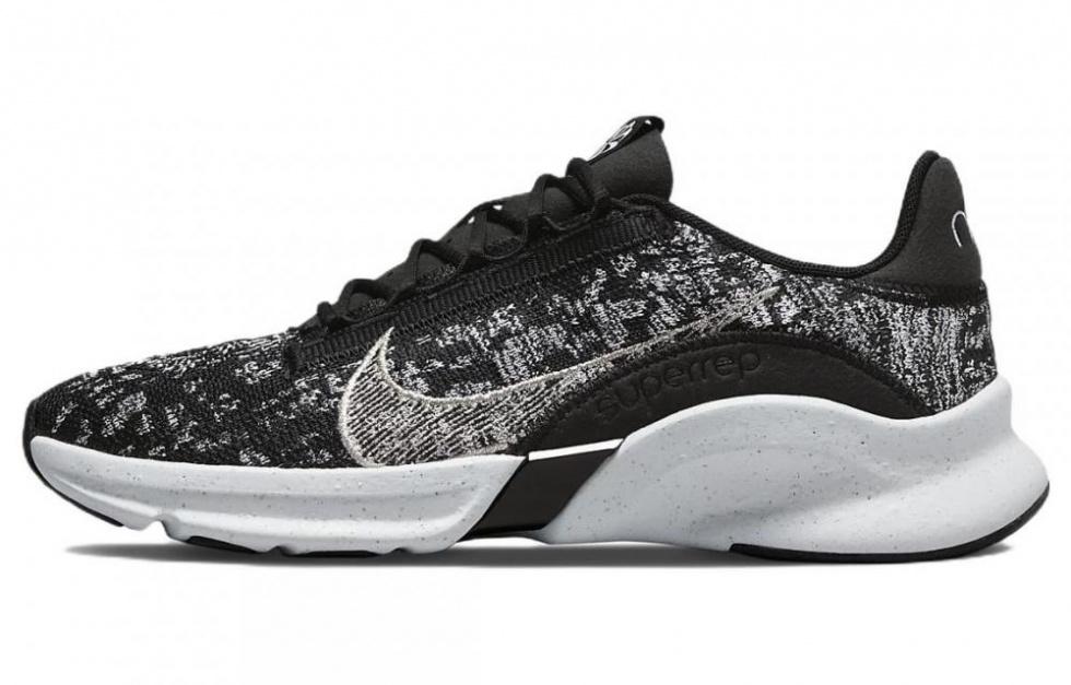 Nike SuperRep Go 3 Flyknit Next Nature Black Metallic Silver Women's
