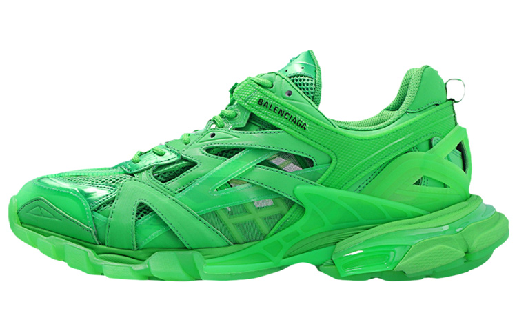 Balenciaga Track.2 Clear Sole Fluo Green