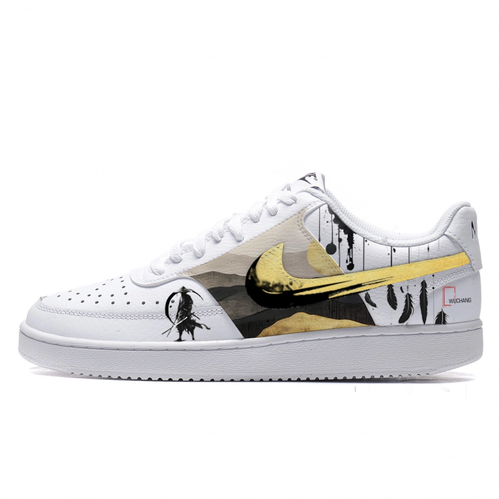 Nike Court Vision 1 Abrasion Resistant Low top Skateboard Shoes Unisex White