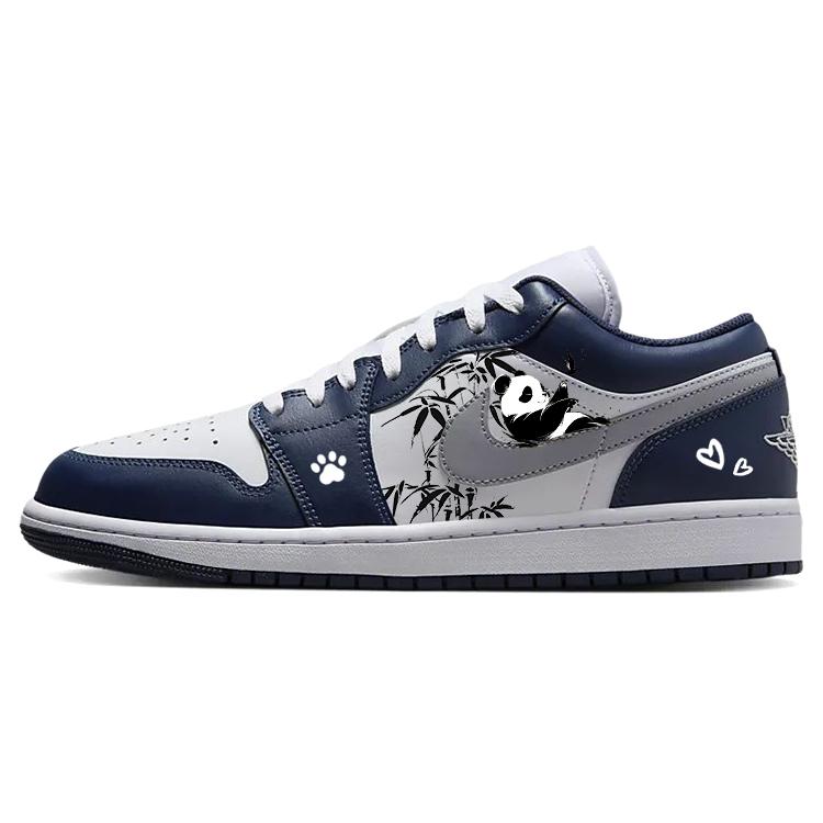 JORDAN Air JORDAN 1 Vintage Basketball Shoes Men Low Top White/Blue