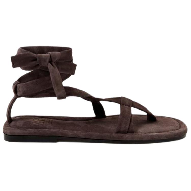 ZARA LIMITED EDITION One Strap Sandals 1cm Women's Brown купить в интернет-магазине Yoocart с быстрой доставкой по России.