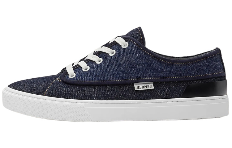 HERMES Envy Low Top Stylish Skateboarding Shoes Men's Dark Blue