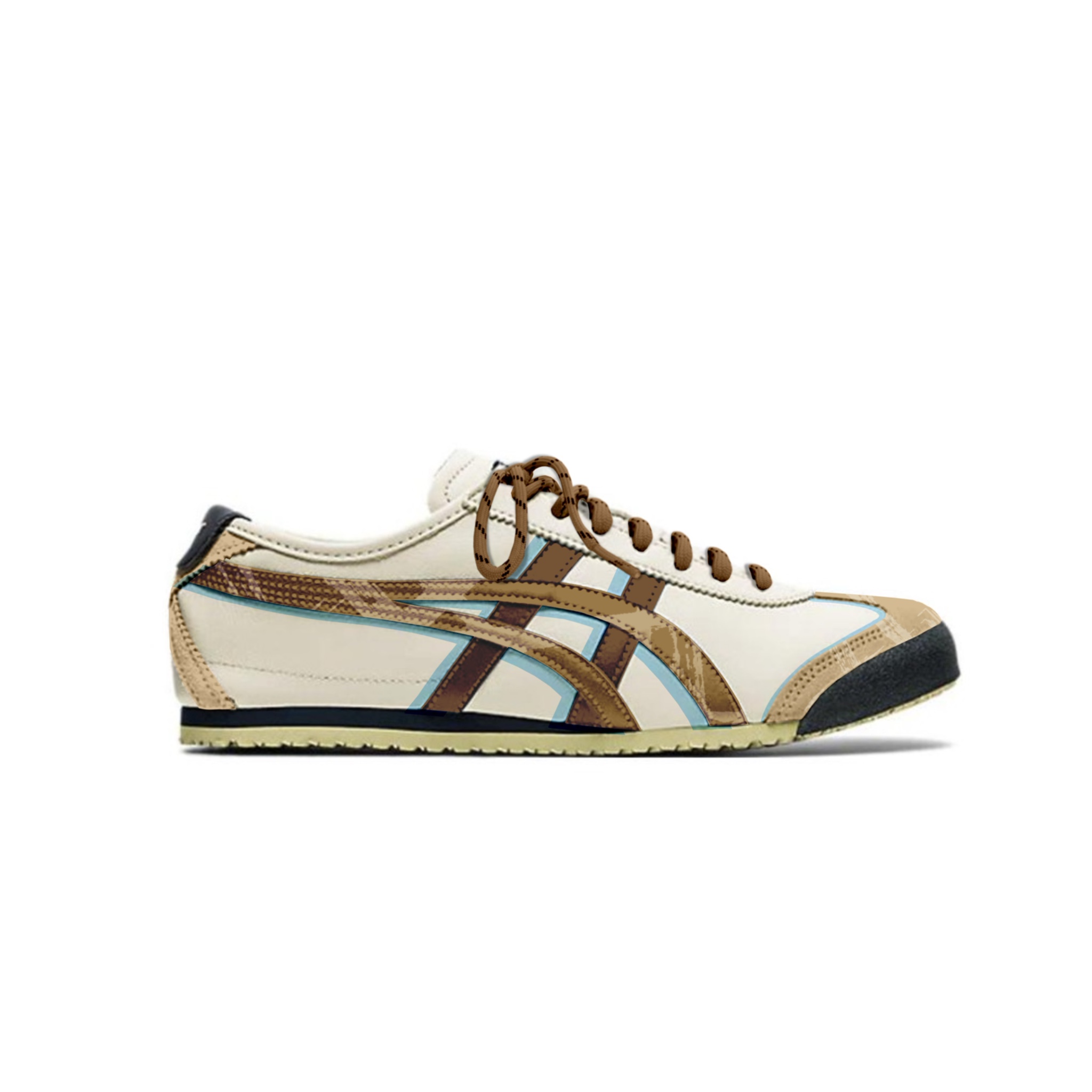 Onitsuka Tiger MEXICO 66 Low top Casual Shoes Unisex Brown Blue