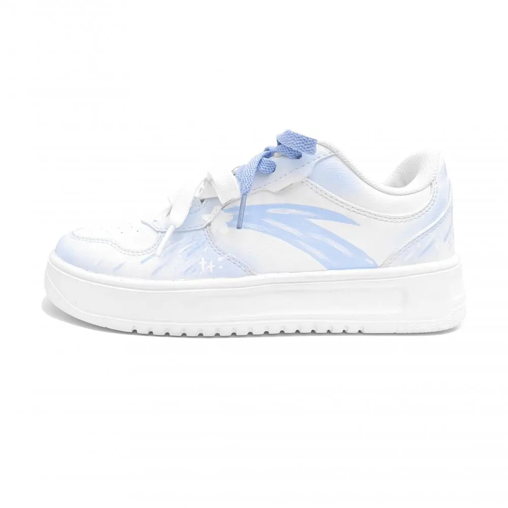ANTA Relaxed Skateboard Shoes Women's Low top White Blue