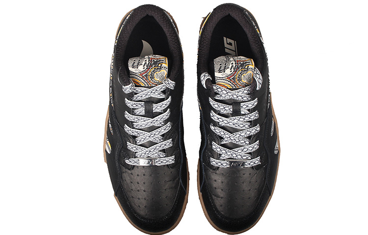 LiNing 937 Deluxe Low Lightweight And Breathable Low-Top Skateboard Shoes Men's Black Brown