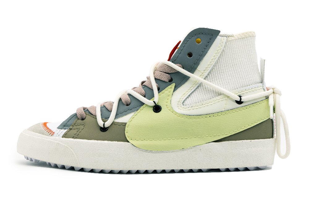 Nike Blazer 77 Jumbo Mid-Top Skateboard Shoes Unisex Gray Green