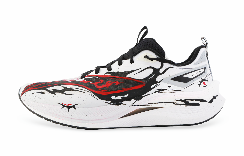 LiNing Red Hare 7 Pro Anti Slip Wear Resistant Low Top Casual Running Shoes Men's Black White