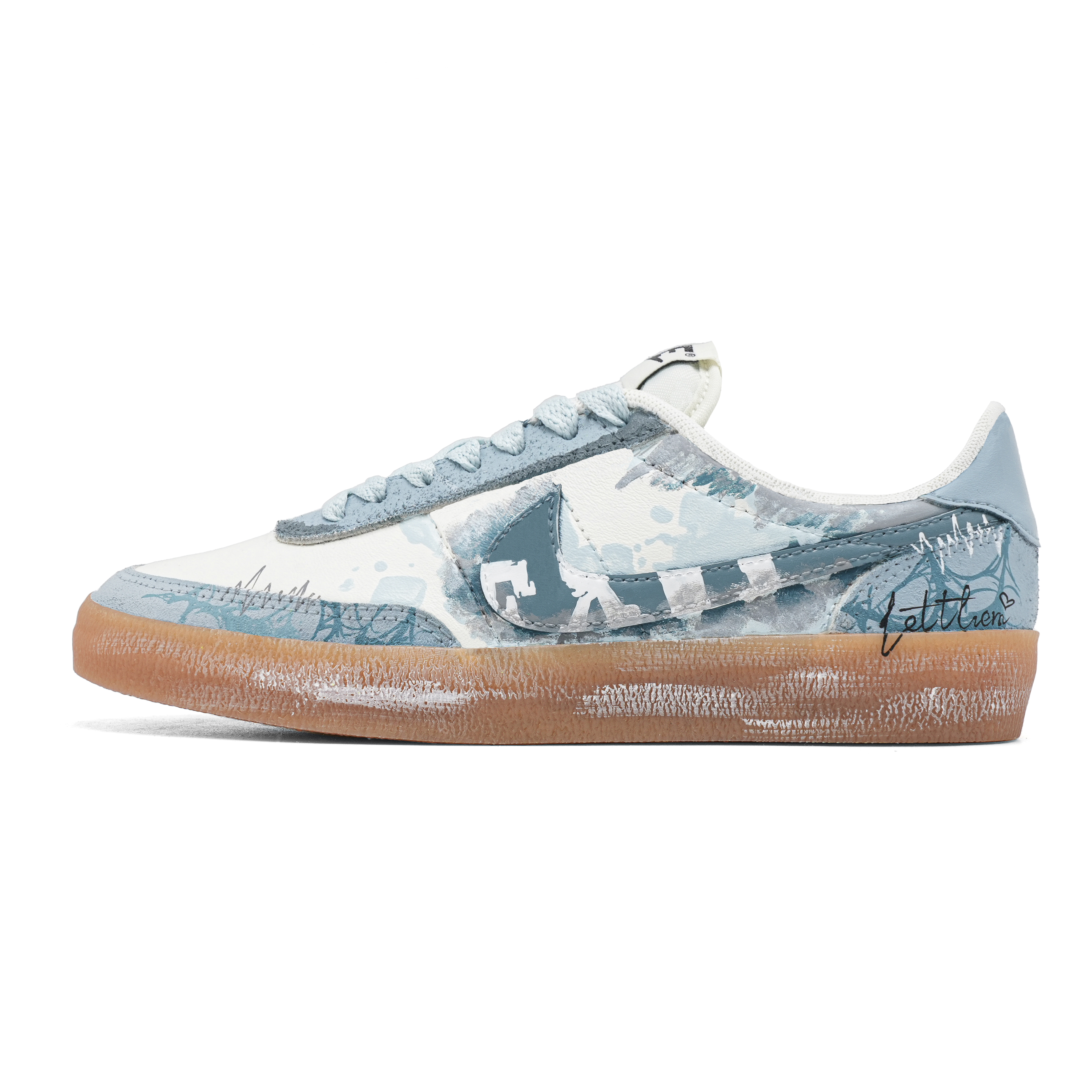 Nike Killshot 2 Desk Denim, Footprint Innovation Abrasion Resistant Slip Resistant Low top Skateboard Shoes Unisex