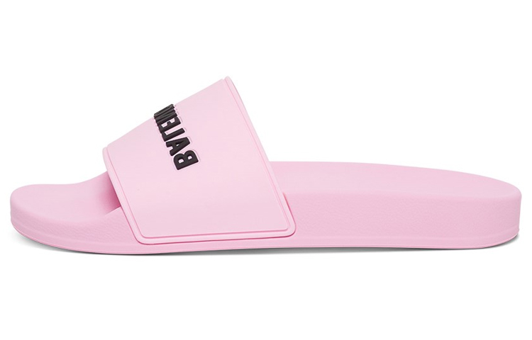 Balenciaga Pool Slides Pink Black Women's