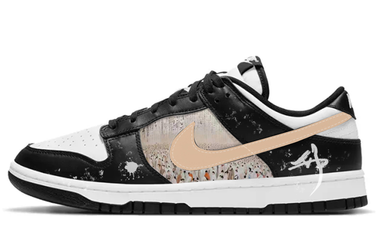 Nike Dunk Skateboard Shoes Unisex Low-Top White/Black