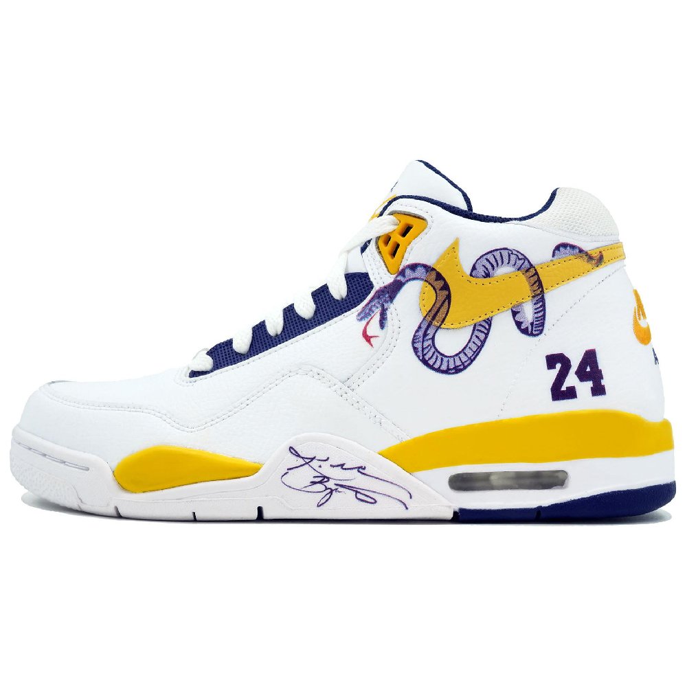 Nike Flight Legacy Vintage Basketball Shoes Men Mid-Top White/Purple Color