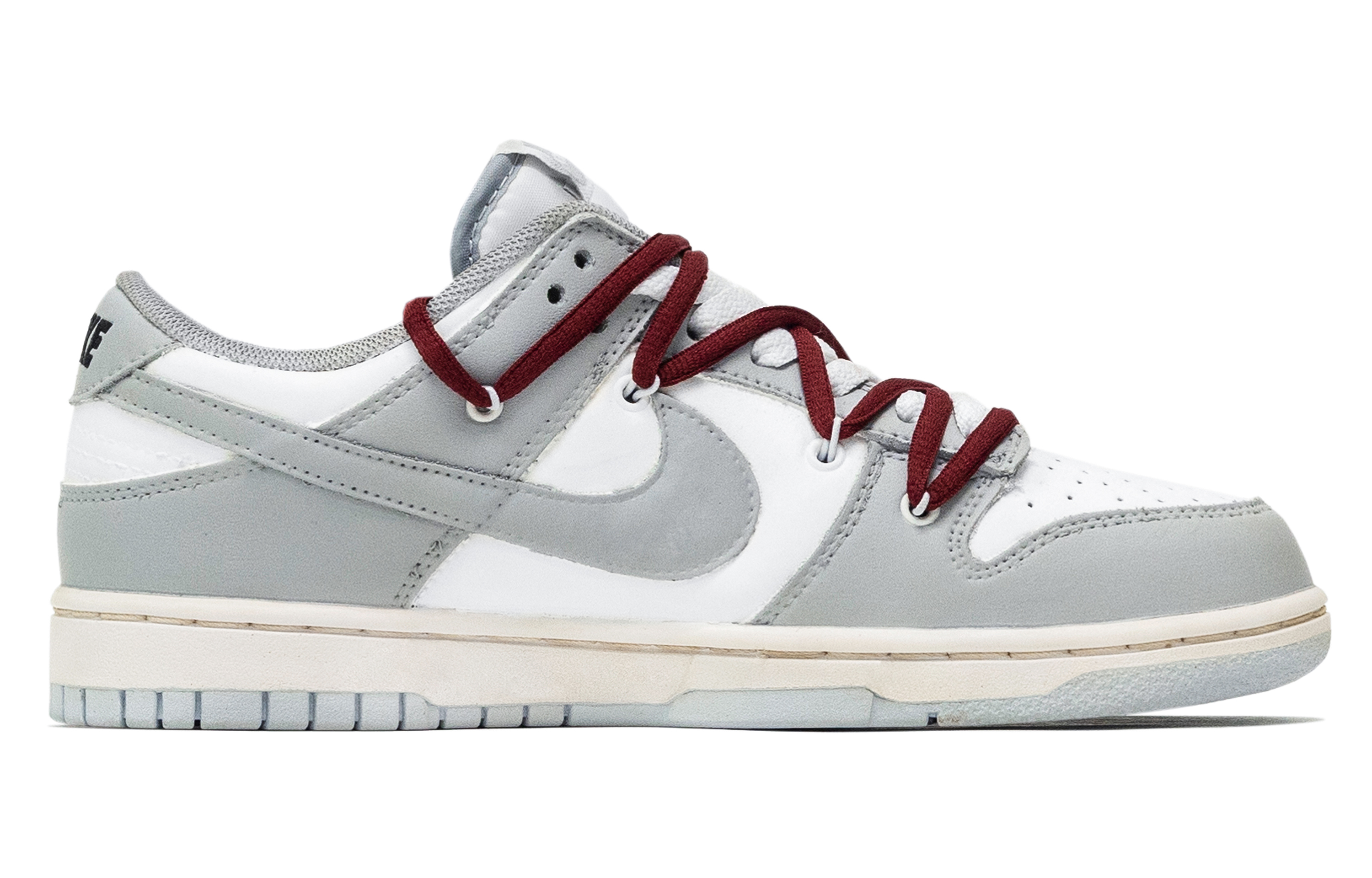 Nike Dunk Crazy Innovation, Gray Domain Red Tide Low top Skateboard Shoes Men's Gray