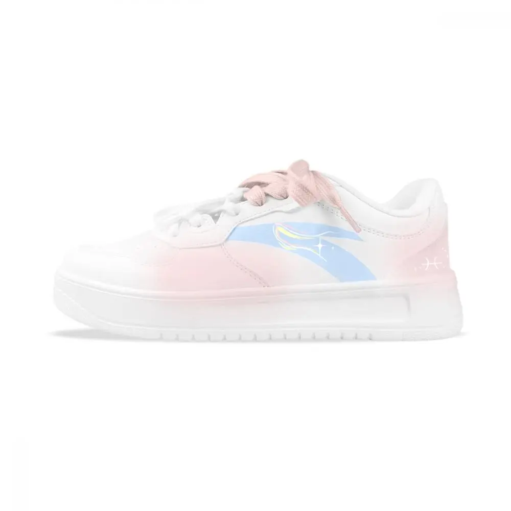Anta Relaxed Slip Resistant Abrasion Resistant Low top Skateboard Shoes Men's White Pink Blue