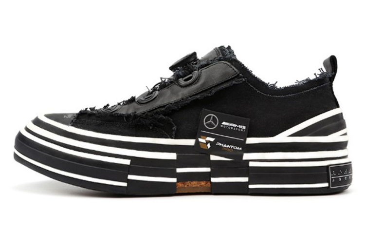 AMG x VESSEL Peace By Piece Black Series Low-Top Skateboard Shoes Unisex Black