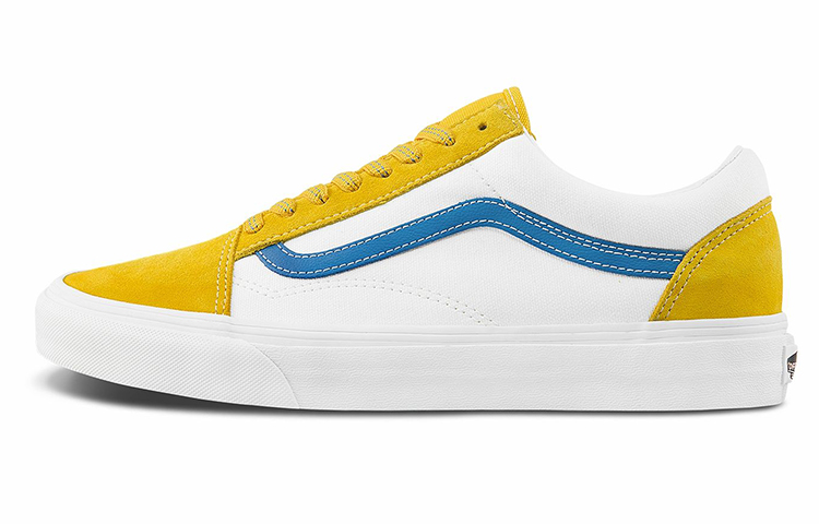 Vans Old Skool White/Yellow/Blue