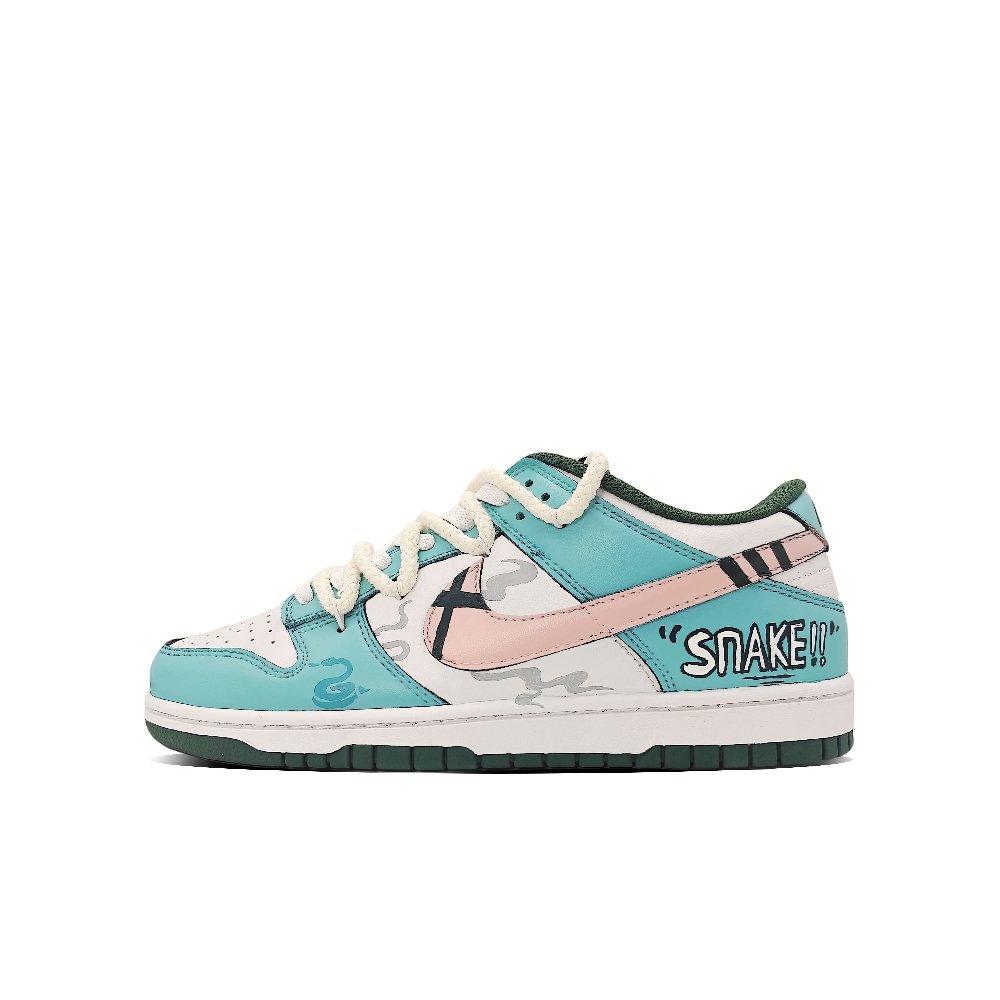 Nike Dunk Bamboo Leaf Green Abrasion Resistant Low top Skateboard Shoes Unisex Emerald