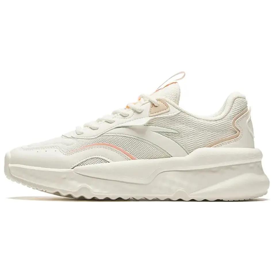 Anta Unruly Series Cushioning Wear-Resistant Low-Top Casual Shoes Women's White Pink